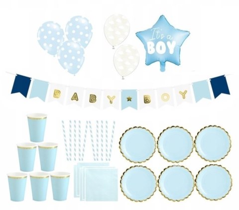 Balony girlanda zestaw na Baby Shower IT'S A BOY Balony girlanda zestaw na Baby Shower IT'S A BOY