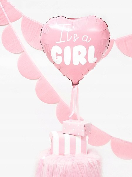 Balony girlanda zestaw na Baby Shower IT'S A GIRL Balony girlanda zestaw na Baby Shower IT'S A GIRL