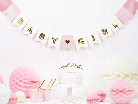 Girlanda na Baby Shower narodziny dziewczynki GIRL Girlanda na Baby Shower narodziny dziewczynki GIRL
