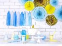 Girlanda na roczek chrzest baby shower błękit biel Girlanda na roczek chrzest baby shower błękit biel