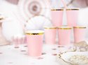 Kubeczki różowe na roczek chrzest baby shower 6szt Kubeczki różowe na roczek chrzest baby shower 6szt