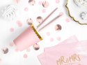 Kubeczki różowe na roczek chrzest baby shower 6szt Kubeczki różowe na roczek chrzest baby shower 6szt