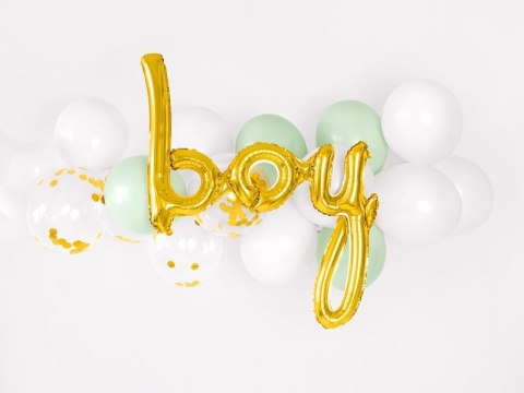 Napis balony girlanda BABY BOY narodziny chłopca Napis balony girlanda BABY BOY narodziny chłopca