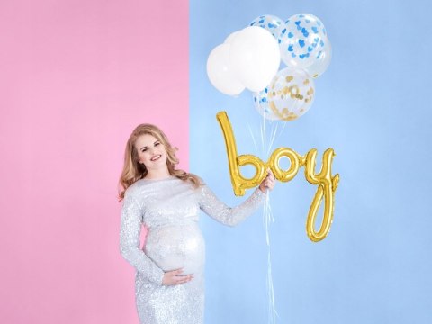 Napis balony girlanda BABY BOY narodziny chłopca Napis balony girlanda BABY BOY narodziny chłopca