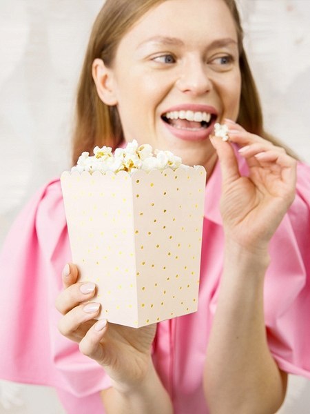Pudełka na popcorn urodziny chrzest baby shower x6 Pudełka na popcorn urodziny chrzest baby shower x6