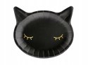 Talerzyki CZARNY KOTEK kot Halloween dla dzieci x6 Talerzyki CZARNY KOTEK kot Halloween dla dzieci x6