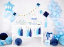 Talerzyki niebieskie roczek chrzest baby shower x6