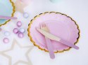 Talerzyki różowe na roczek chrzest baby shower x6 Talerzyki różowe na roczek chrzest baby shower x6