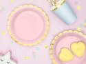 Talerzyki różowe na roczek chrzest baby shower x6 Talerzyki różowe na roczek chrzest baby shower x6