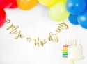 Balony z konfetti ozdoby na 1 roczek HEL róż złote Balony z konfetti ozdoby na 1 roczek HEL róż złote