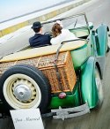 Dekoracja girlanda na maskę auto samochód do ślubu Dekoracja girlanda na maskę auto samochód do ślubu