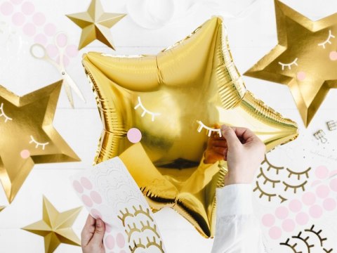 Wielki zestaw balony dekoracje na ROCZEK złote HEL Wielki zestaw balony dekoracje na ROCZEK złote HEL