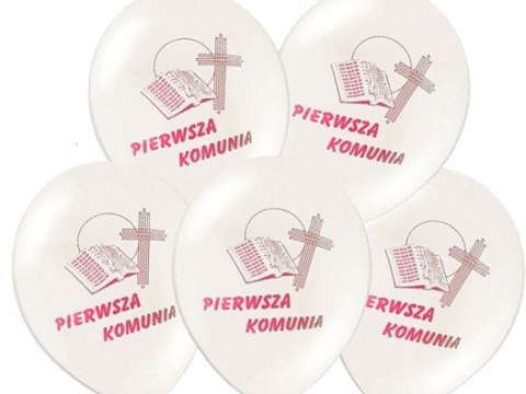 Balony na komunię dekoracje komunijne 30cm x10 HIT Balony na komunię dekoracje komunijne 30cm x10 HIT