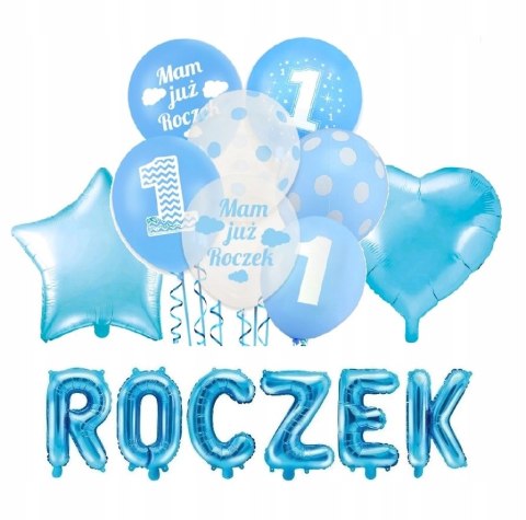 Balony napis z balonów ozdoby na ROCZEK różowe hel Balony napis z balonów ozdoby na ROCZEK różowe hel