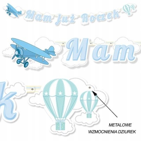 Balony z konfetti na roczek HEL pierwsze urodziny Balony z konfetti na roczek HEL pierwsze urodziny