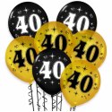 Balony cyfry balon z 40 na czterdzieste urodziny Balony cyfry balon z 40 na czterdzieste urodziny