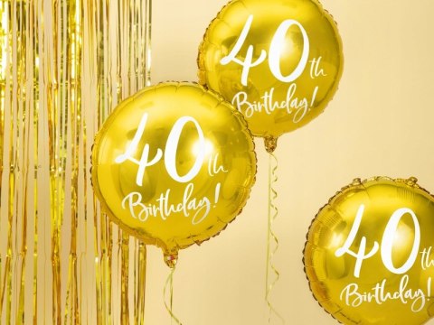 Balony cyfry balon z 40 na czterdzieste urodziny Balony cyfry balon z 40 na czterdzieste urodziny