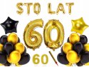Balony cyfry świeczki napis STO LAT na 60 urodziny Balony cyfry świeczki napis STO LAT na 60 urodziny