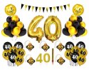 Balony cyfry złote dekoracje ZESTAW na 18 urodziny Balony cyfry złote dekoracje ZESTAW na 18 urodziny