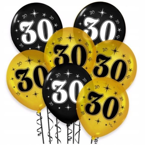 Balony na trzydzieste cyfry z liczbą 30 urodziny Balony na trzydzieste cyfry z liczbą 30 urodziny