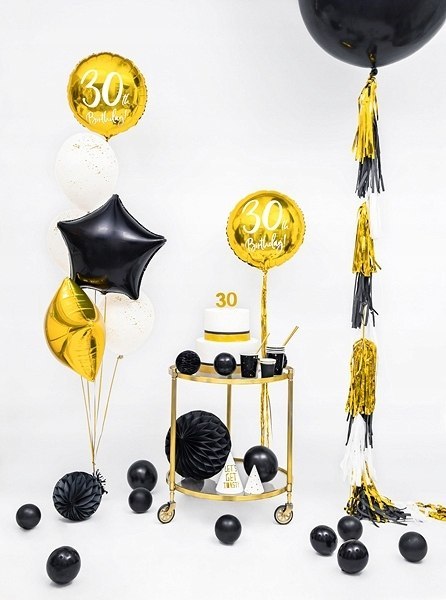 Balony z złotym konfetti złote na Hel Ślub Wesele Balony z złotym konfetti złote na Hel Ślub Wesele