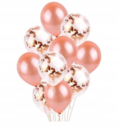 Zestaw dekoracji balony rose gold na 18 urodziny Zestaw dekoracji balony rose gold na 18 urodziny