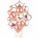 Zestaw dekoracji balony rose gold na 18 urodziny Zestaw dekoracji balony rose gold na 18 urodziny