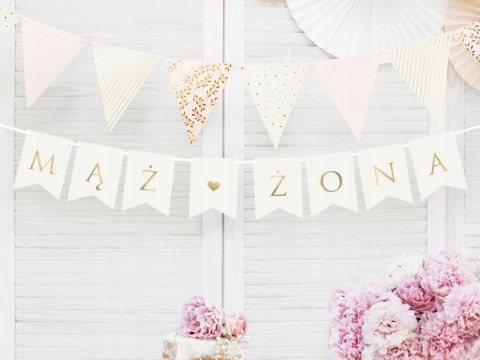 Zestaw dekoracji baner balony MĄŻ ŻONA na ŚLUB 17e Zestaw dekoracji baner balony MĄŻ ŻONA na ŚLUB 17e