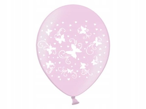Balony różowe motylki dekoracje na ślub wesele SB Balony różowe motylki dekoracje na ślub wesele SB