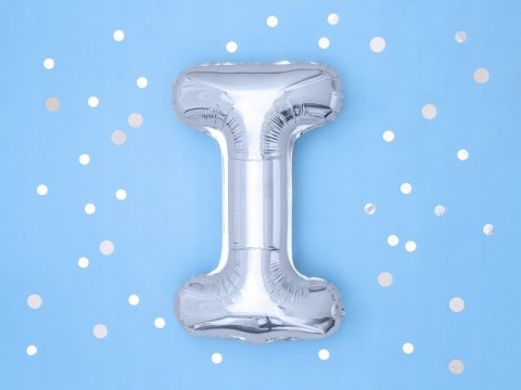 Girlanda balony na komunię napis I KOMUNIA srebrny Girlanda balony na komunię napis I KOMUNIA srebrny