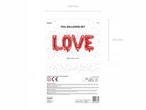 Balon napis girlanda LOVE dekoracje na Walentynki Balon napis girlanda LOVE dekoracje na Walentynki