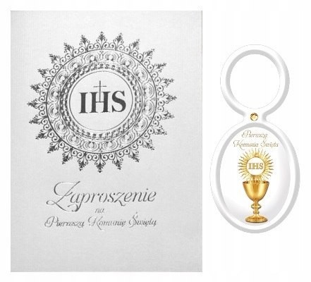 Zaproszenia na Komunię komunijne SILVER x10 GRATIS Zaproszenia na Komunię komunijne SILVER x10 GRATIS
