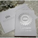 Zaproszenia na Komunię komunijne SILVER x10 GRATIS Zaproszenia na Komunię komunijne SILVER x10 GRATIS