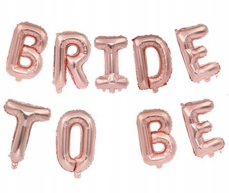 Balony BRIDE TO BE litery na wieczór panieński 5wz Balony BRIDE TO BE litery na wieczór panieński 5wz