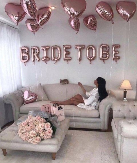 Balony BRIDE TO BE litery na wieczór panieński 5wz Balony BRIDE TO BE litery na wieczór panieński 5wz