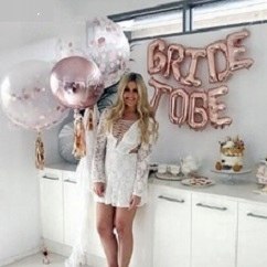 Balony BRIDE TO BE litery na wieczór panieński 5wz Balony BRIDE TO BE litery na wieczór panieński 5wz