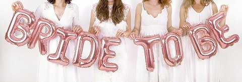 Balony BRIDE TO BE litery na wieczór panieński 5wz Balony BRIDE TO BE litery na wieczór panieński 5wz