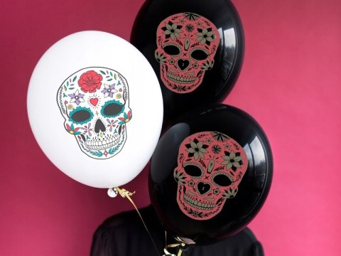 Balony na Halloween Dia de los Muertos DUŻE 10szt. Balony na Halloween Dia de los Muertos DUŻE 10szt.