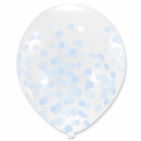 Balony z konfetti roczek urodziny baby shower x10 Balony z konfetti roczek urodziny baby shower x10