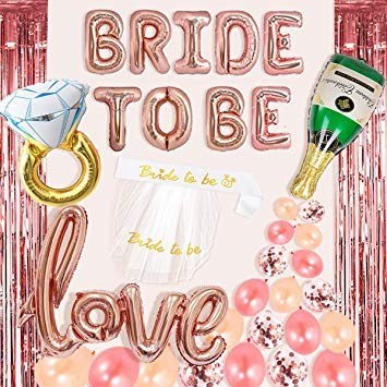 Zestaw na WIECZÓR PANIEŃSKI balony BRIDE girlanda Zestaw na WIECZÓR PANIEŃSKI balony BRIDE girlanda
