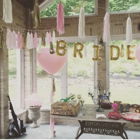 Zestaw na WIECZÓR PANIEŃSKI balony BRIDE girlanda Zestaw na WIECZÓR PANIEŃSKI balony BRIDE girlanda