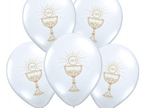 Balony na komunię komunijne KOMUNIA mocne x10 3wz. Balony na komunię komunijne KOMUNIA mocne x10 3wz.