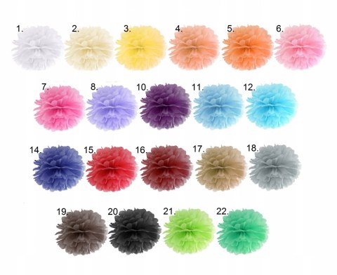 Pompon bibułowy kule z bibuły WESELE ROCZEK 25cm Pompon bibułowy kule z bibuły WESELE ROCZEK 25cm