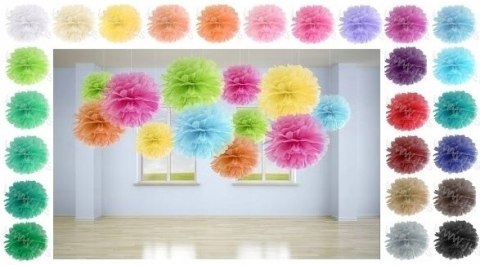 Pompony bibułowe kule kwiatowe wesele roczek 35cm Pompony bibułowe kule kwiatowe wesele roczek 35cm
