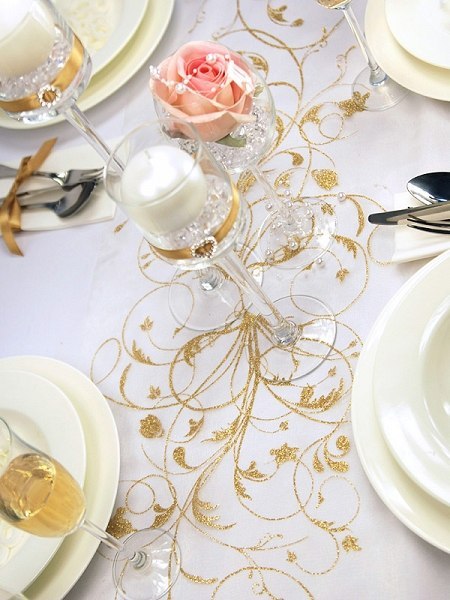 Organza do dekoracji stołu komunijnego tiul 9m 4wz Organza do dekoracji stołu komunijnego tiul 9m 4wz
