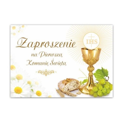 Zaproszenia na komunię komunijne x10 koperty PROMO Zaproszenia na komunię komunijne x10 koperty PROMO