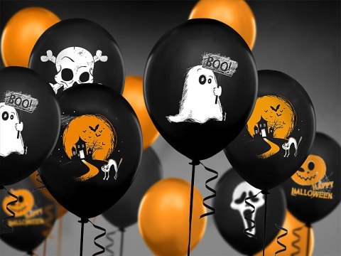 Dekoracje na Halloween balony baner pajęczyny 21el Dekoracje na Halloween balony baner pajęczyny 21el