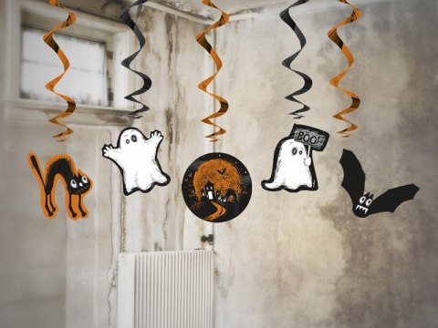 Dekoracje na Halloween balony pająki napis ZESTAW Dekoracje na Halloween balony pająki napis ZESTAW