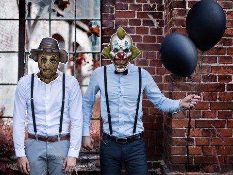 Maska klauna straszny kalun strój na Halloween Maska klauna straszny kalun strój na Halloween