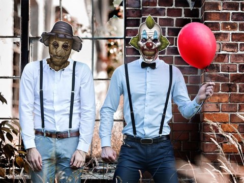 Maska klauna straszny kalun strój na Halloween Maska klauna straszny kalun strój na Halloween